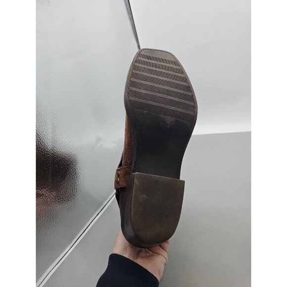 Cabelas Harness Boots Womens 10M Engineer Square Toe Motorcycle Western CS-1302A - Picture 6 of 7